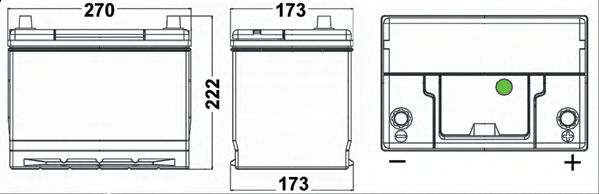 Стартерная аккумуляторная батарея EXIDE EA754 PREMIUM *** - Фото 1
