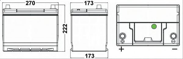 Стартерная аккумуляторная батарея EXIDE EA755 PREMIUM *** - Фото 1