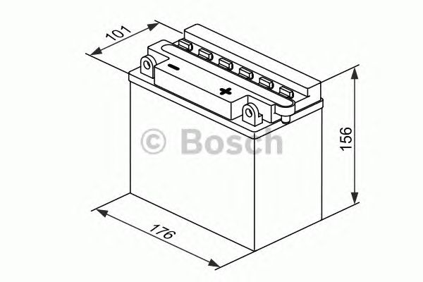 Стартерная аккумуляторная батарея BOSCH 0 092 M4F 430 M4 Fresh Pack - Фото 1