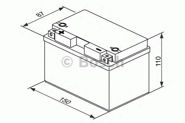 Стартерная аккумуляторная батарея BOSCH 0 092 M60 170 M6 - Фото 2