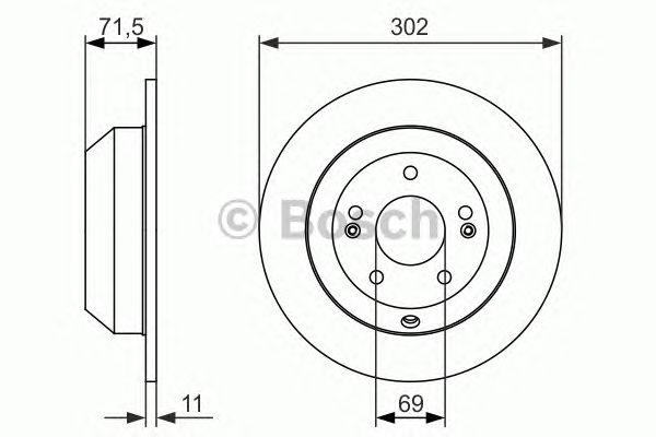 Тормозной диск BOSCH 0 986 479 081