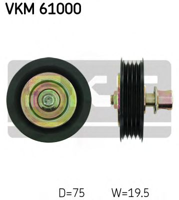 Направляющий / паразитный ролик  поликлинового ремня SKF VKM 61000