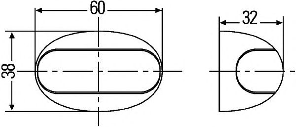 Габаритный фонарь HELLA 2PF 959 570-202 - Фото 1