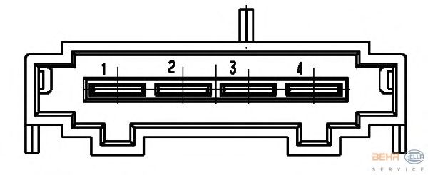 Регулятор, вентилятор салона BEHR HELLA SERVICE 5HL 351 321-491 - Фото 1