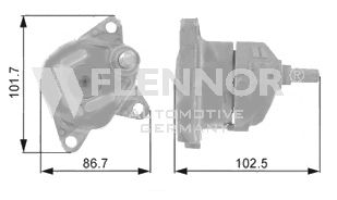 Натяжной ролик поликлинового ремня FLENNOR FS27099 - Фото 1