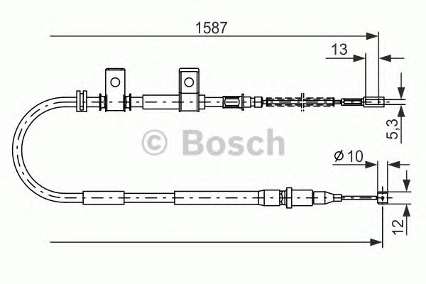 Трос ручника BOSCH 1 987 477 717