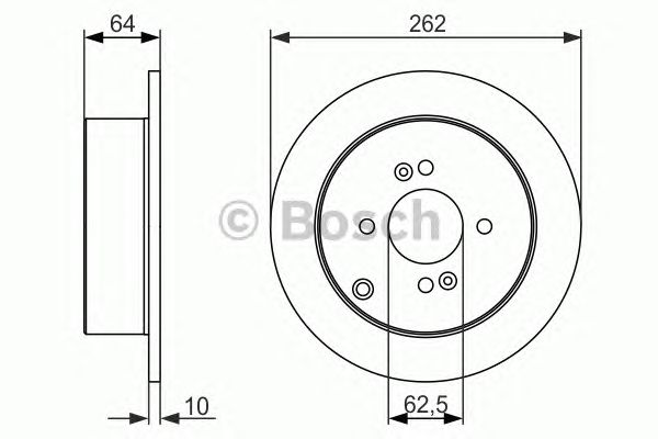 Тормозной диск BOSCH 0 986 479 371