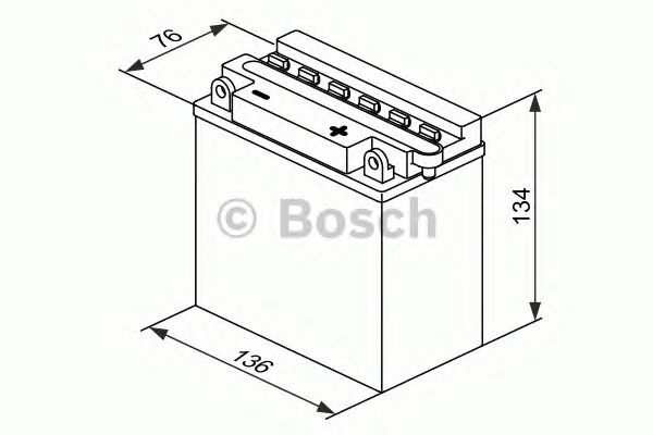 Стартерная аккумуляторная батарея BOSCH 0 092 M4F 210 M4 Fresh Pack - Фото 1