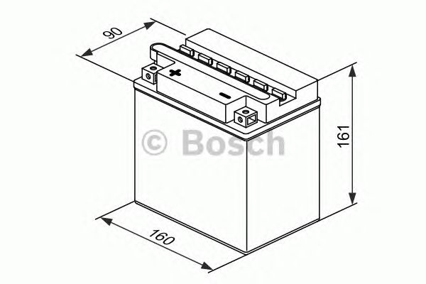 Стартерная аккумуляторная батарея BOSCH 0 092 M4F 390 M4 Fresh Pack - Фото 1