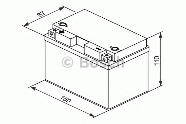Стартерная аккумуляторная батарея BOSCH 0 092 M60 120 M6 - Фото 2