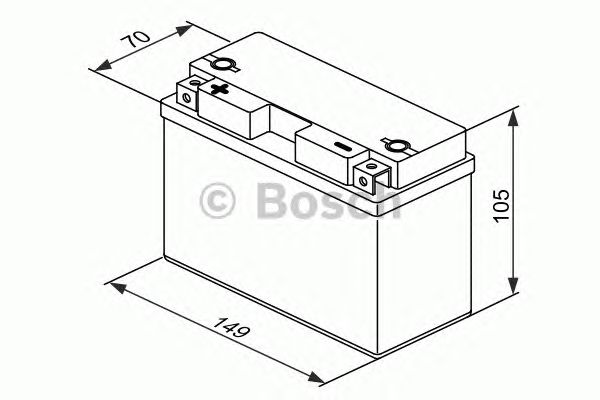 Стартерная аккумуляторная батарея BOSCH 0 092 M60 130 M6 - Фото 2