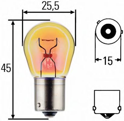 Лампа накаливания, фонарь указателя поворота HELLA 8GA 006 841-121