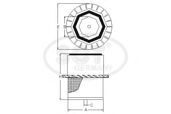 Фильтр воздушный SCT SB 289 - Фото 1