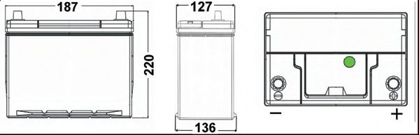 Стартерная аккумуляторная батарея EXIDE EA386 PREMIUM *** - Фото 1