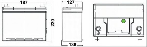 Стартерная аккумуляторная батарея EXIDE EA387 PREMIUM *** - Фото 1