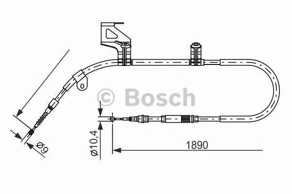 Трос ручника BOSCH 1 987 477 803