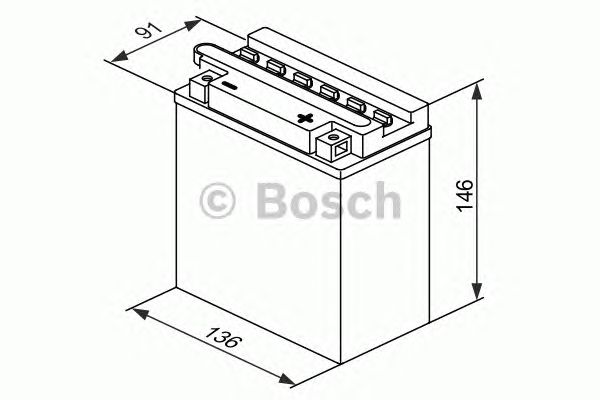 Стартерная аккумуляторная батарея BOSCH 0 092 M4F 280 M4 Fresh Pack - Фото 1