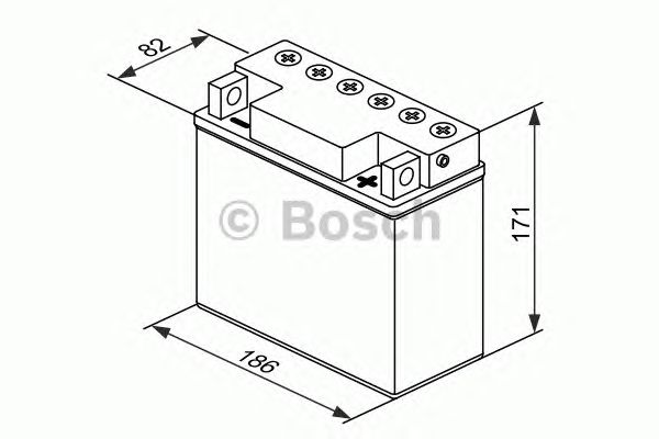 Стартерная аккумуляторная батарея BOSCH 0 092 M4F 410 M4 Fresh Pack - Фото 1