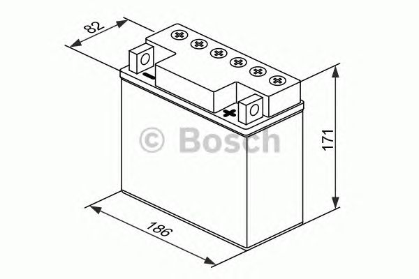 Стартерная аккумуляторная батарея BOSCH 0 092 M4F 450 M4 Fresh Pack - Фото 2