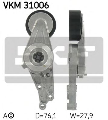 Натяжной ролик поликлинового ремня SKF VKM 31006