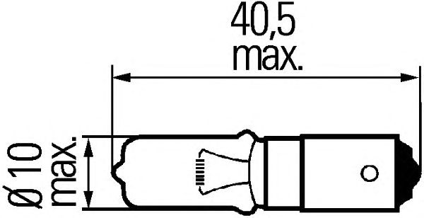Лампа накаливания HELLA 8GH 008 417-001 (фонарь указателя поворота, задняя противотуманная фара, фара заднего хода) - Фото 1