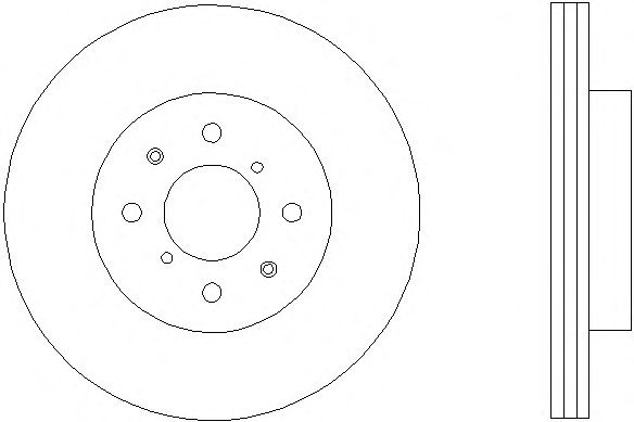 Тормозной диск HELLA 8DD 355 111-591 PRO