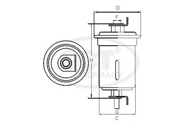 Фильтр топливный SCT ST 784 - Фото 1