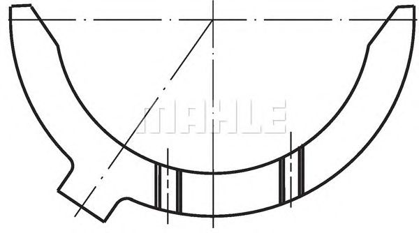 Дистанционная шайба коленвала MAHLE ORIGINAL 099 AS 18740 000 - Фото 1