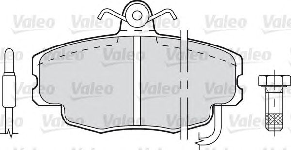Тормозные колодки VALEO 598084 - Фото 1