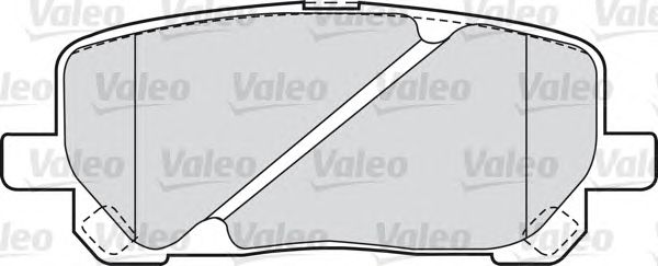 Гальмівні колодки VALEO 598541 - Фото 1