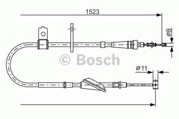 Трос ручника BOSCH 1 987 482 092