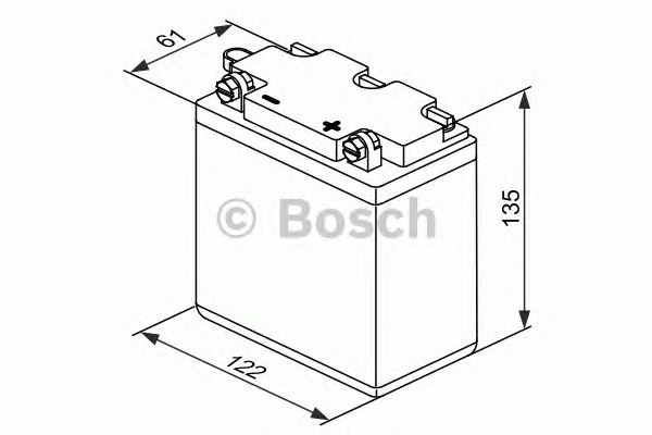 Стартерная акумуляторна батарея BOSCH 0 092 M4F 120 - Фото 1