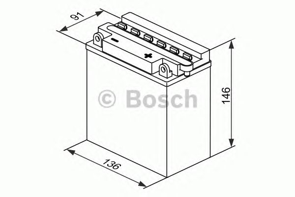 Стартерная аккумуляторная батарея BOSCH 0 092 M4F 290 M4 Fresh Pack - Фото 1
