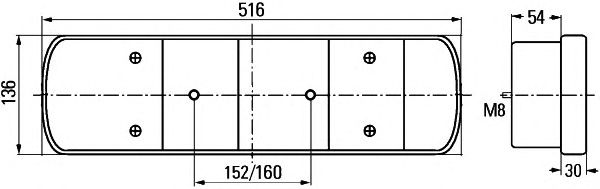 Задній ліхтар HELLA 2VD 008 205-021 - Фото 1