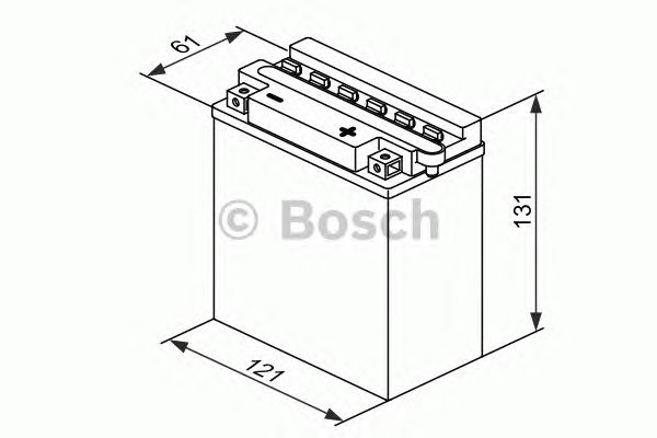 Стартерная аккумуляторная батарея BOSCH 0 092 M4F 180 M4 Fresh Pack - Фото 1