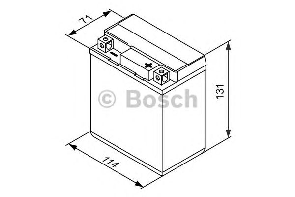 Стартерная аккумуляторная батарея BOSCH 0 092 M60 060 M6 - Фото 2