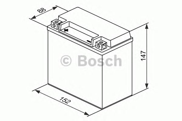 Стартерная аккумуляторная батарея BOSCH 0 092 M60 180 M6 - Фото 2