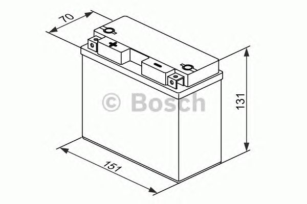 Стартерная аккумуляторная батарея BOSCH 0 092 M60 190 M6 - Фото 2