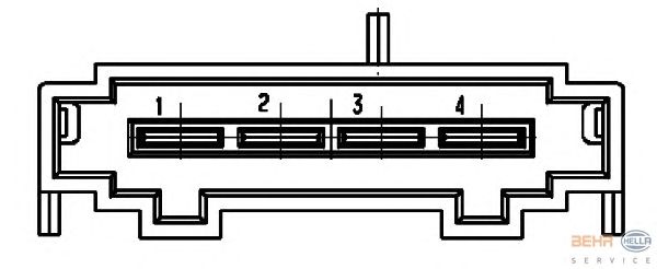 Регулятор, вентилятор салона HELLA 5HL 351 321-491 - Фото 1