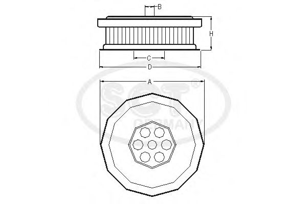 Фильтр масла гидроусилителя (ГУР) SCT SH 4765 - Фото 1