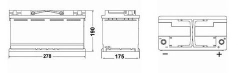 Стартерная аккумуляторная батарея EXIDE EK700 - Фото 1
