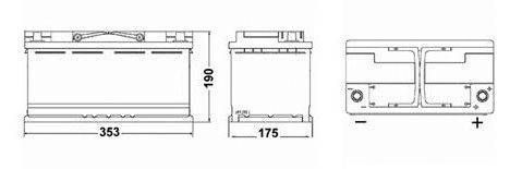 Стартерная аккумуляторная батарея EXIDE EK1050 - Фото 1