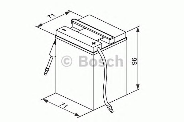 Стартерная аккумуляторная батарея BOSCH 0 092 M4F 040 M4 Fresh Pack - Фото 1