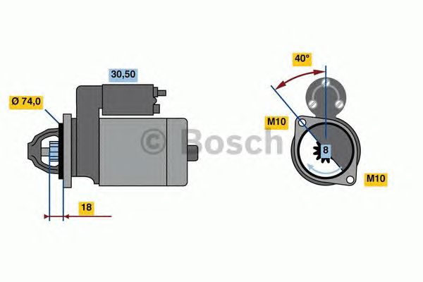 Стартер BOSCH 0 986 023 920