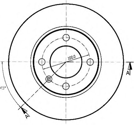 Тормозной диск QH International BDC1046 - Фото 1