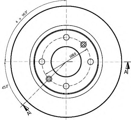 Тормозной диск QH International BDC3786 - Фото 1