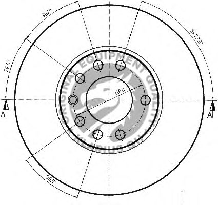 Тормозной диск QH International BDC4678 - Фото 1