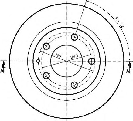 Тормозной диск QH International BDC3959 - Фото 1