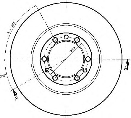 Тормозной диск QH International BDC4741 - Фото 1
