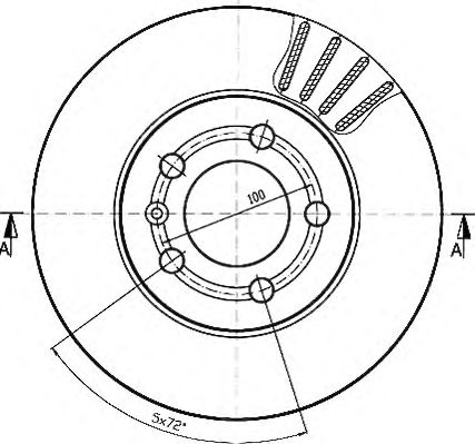Тормозной диск QH International BDC4764 - Фото 1
